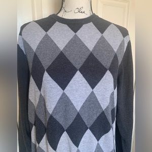 Izod Gray Argyle Sweater